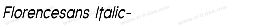 Florencesans Italic字体转换